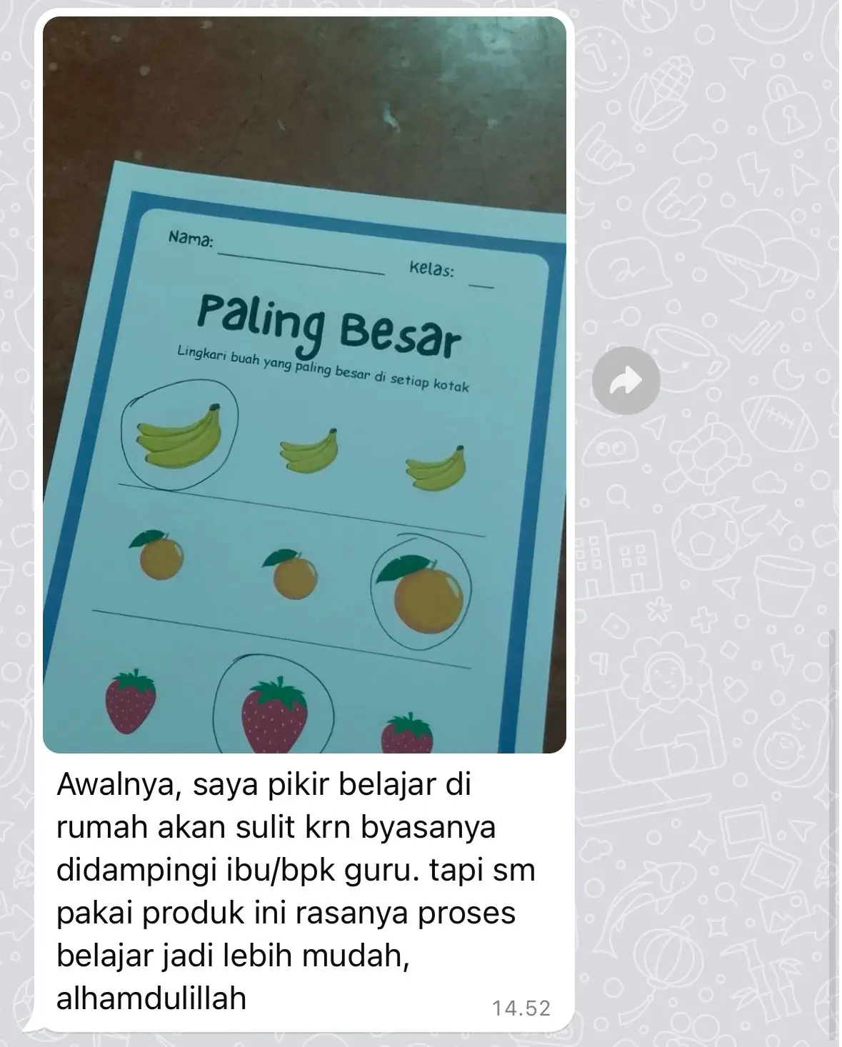 Screenshot WhatsApp Adi.